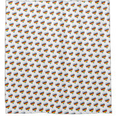 レインボーハート模様シャワーカーテン シャワーカーテン (正面)