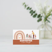 レインボーハート気にチャイルドナニーベビーシッター 名刺 (スタンド正面)