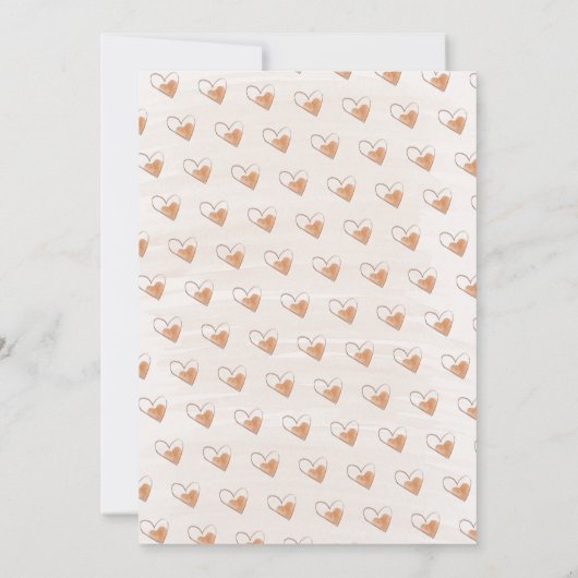 レインボーハート水彩洗いベビーシャワーbyメール 招待状 (裏面)