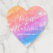 レインボーハート満杯結婚喜び フェイバータグ (裏面)