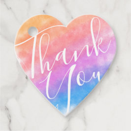 レインボーハート満杯結婚喜び フェイバータグ