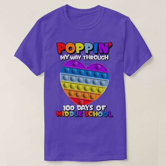 レインボーハート100日の学校1 Tシャツ (デザイン正面)