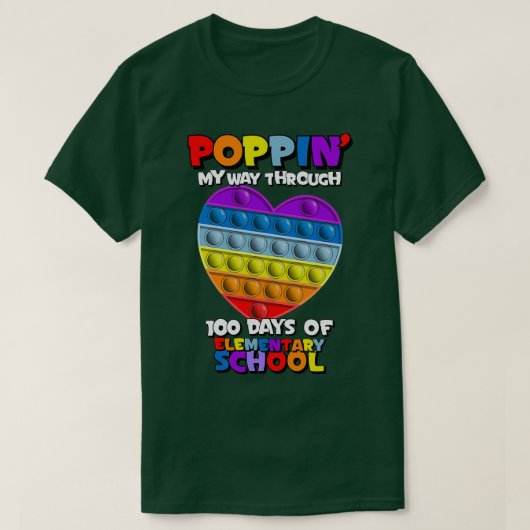レインボーハート100日の学校 Tシャツ (デザイン正面)
