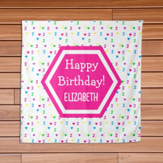 レインボーハート2nd誕生日 タペストリー