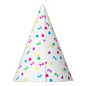 レインボーハート2nd誕生日 パーティーハット (裏面)