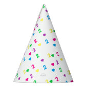 レインボーハート2nd誕生日 パーティーハット (左)