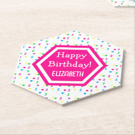 レインボーハート2nd誕生日 ペーパーコースター