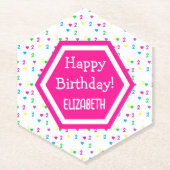 レインボーハート2nd誕生日 ペーパーコースター (正面)