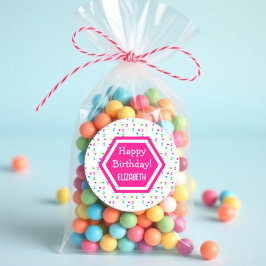 レインボーハート2nd誕生日 ラウンドシール