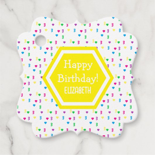 レインボーハート3rd誕生日 フェイバータグ (正面)