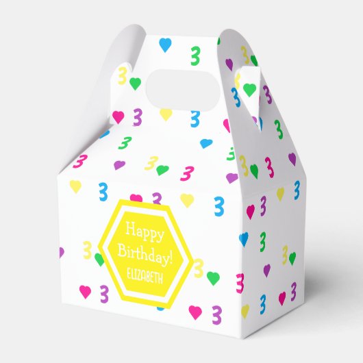 レインボーハート3rd誕生日 フェイバーボックス (正面サイド)