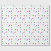 レインボーハート3rd誕生日 ラッピングペーパー (フラット)