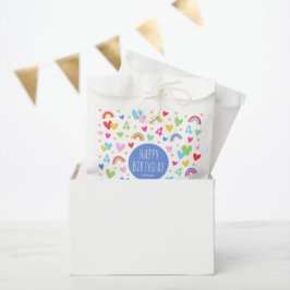 レインボーハート4th誕生日パーティー名ブルー フェイバーバッグ