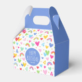 レインボーハート4th誕生日パーティー名ブルー フェイバーボックス (正面サイド)