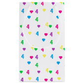 レインボーハート4th誕生日 スモールペーパーバッグ (裏面)