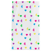 レインボーハート4th誕生日 スモールペーパーバッグ (正面)