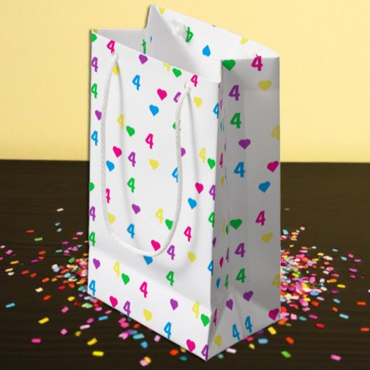 レインボーハート4th誕生日 スモールペーパーバッグ