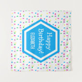 レインボーハート4th誕生日 タペストリー (正面(横))