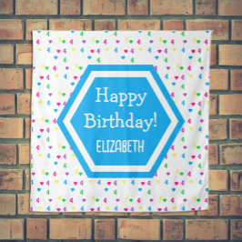 レインボーハート4th誕生日 タペストリー