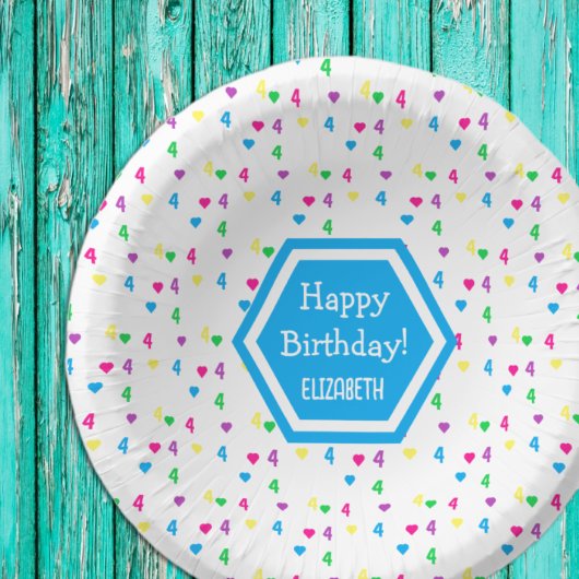 レインボーハート4th誕生日 ペーパーボウル