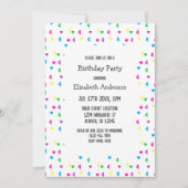 レインボーハート4th誕生日 招待状 (正面)