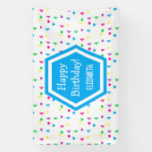 レインボーハート4th誕生日 横断幕 (縦)