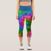 レインボーハート カプリレギンス (正面)