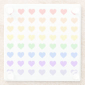 レインボーハート ガラスコースター (裏面)