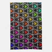 レインボーハート キッチンタオル (縦)