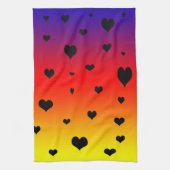レインボーハート,  キッチンタオル (縦)