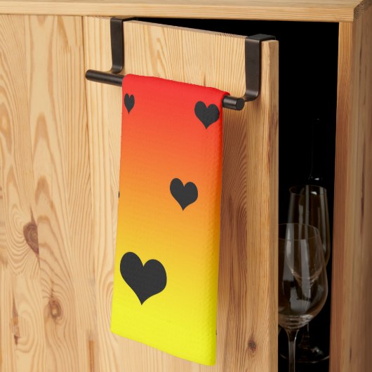 レインボーハート,  キッチンタオル (三つ折り)