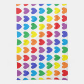 レインボーハート キッチンタオル (縦)