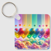 レインボーハート キーホルダー (正面)