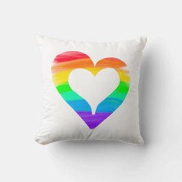 レインボーハート クッション