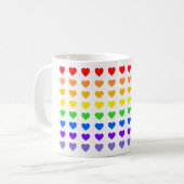 レインボーハート コーヒーマグカップ (正面左)
