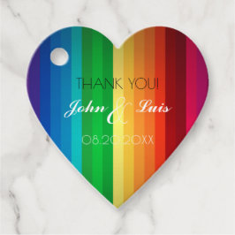 レインボーハート サンクス フェイバータグ