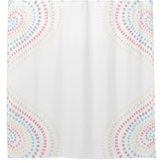 レインボーハート シャワーカーテン (正面)
