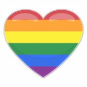 レインボーハート シール (正面)