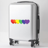 レインボーハート シール (スーツケース)