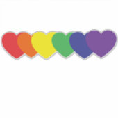 レインボーハート シール (正面)