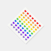 レインボーハート スタンダードカクテルナプキン (角)