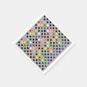 レインボーハート スタンダードカクテルナプキン (角)