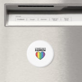 レインボーハート ビンテージ風 彫刻 お気に入りの色 シーシャツ マグネット (インサイチュ (食洗機))