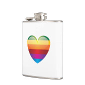 レインボーハート フラスク (左)