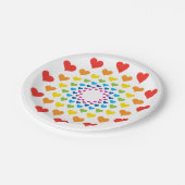 レインボーハート ペーパープレート (アングル)
