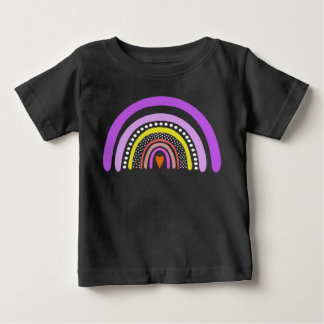レインボーハート ボホ ドゥードル Tシャツ