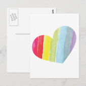 レインボーハート ポストカード (正面/裏面)
