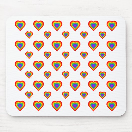 レインボーハート マウスパッド (正面)
