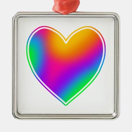 レインボーハート メタルオーナメント (正面)