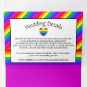 レインボーハート、ラブイズラヴ結婚ィズスイート 三つ折り招待状 (内部最初)